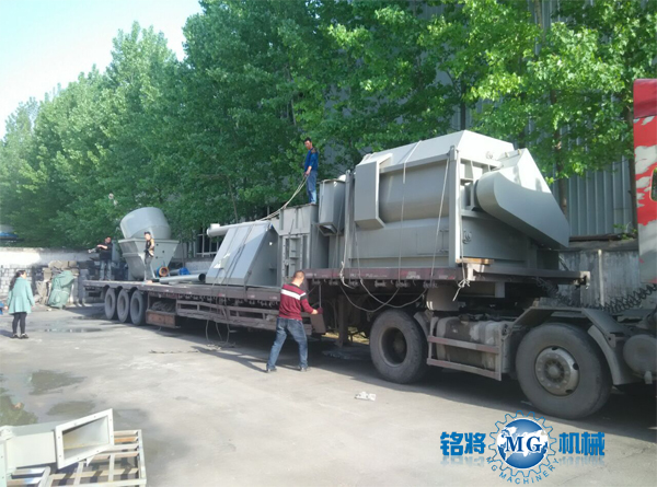 溫州干粉砂漿設備發貨現場