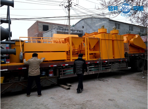 江蘇灌漿料設備發貨現場