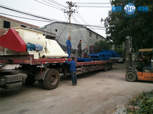 溫州保溫砂漿生產線發貨現場